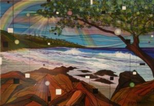 Peinture de ALAIN FAURE: UNDER THE RAINBOW