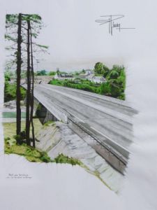 Dessin de lojepi: Le Pont d'Auray en 56