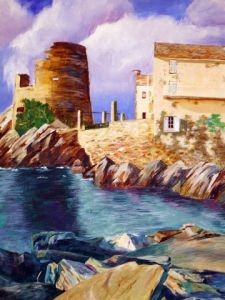 Peinture de Maurice Grinda: CORSE ILE D'AMOUR