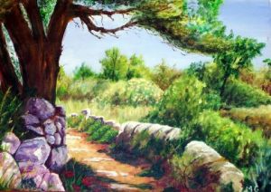 Peinture de Maurice Grinda: PROMENADE