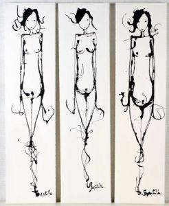 Peinture de Bertille: Silhouette 123