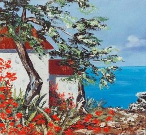 Peinture de genevieve lagarde: 41   Les pins