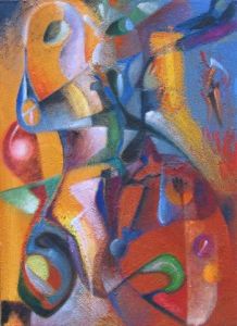 Peinture de Thierry Herbelin: Archaique