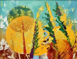 Peinture de Ghu: Jardin persan