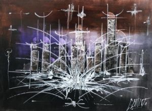 Peinture de Christian Guillot: Atlantic city