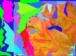 Art_numerique de Christiane Jousset: rose ou masque?