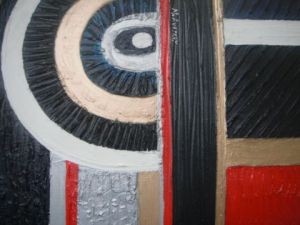 Peinture de MURIEL AUSTRUY: MATIERE EN ARC DE CERCLE