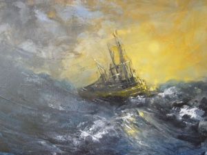 Peinture de Marie-Therese THEVENOT: Tempête