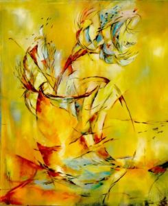 Peinture de janine chetivet: bouquet