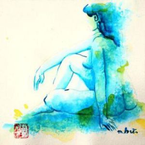 Dessin de Monick Bres : Belle sirène