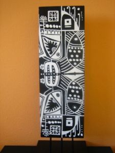 Sculpture de ANTOINE MELLADO: Série noirs: les poissons