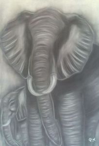 Dessin de Qd Sylvie: Eléphant mère