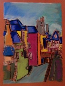 Dessin de KARA: Landerneau pont habité