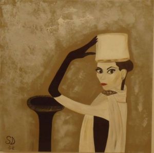 Peinture de SONYA DZIABAS: Audrey HEPBURN