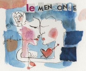 Dessin de isabelle petit: le mensonge