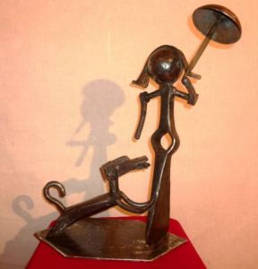 Sculpture de dimitri chachkine: PROMENADE AU PARC