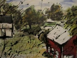 Oeuvre de VinCent: Dans la cour de St-Ours