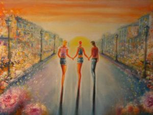 Peinture de Jacques-Henry Lagranges: au matin de la vie