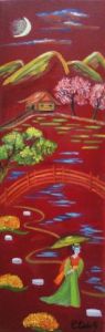 Peinture de Catherine Dutailly: carte ppostale du Japon 2