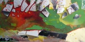 Peinture de antu: craquelé