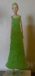 Sculpture de paul nemet: La Fillette verte