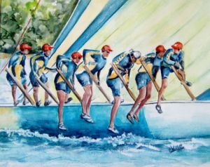 Peinture de Catherine VALETTE: Yole attitude