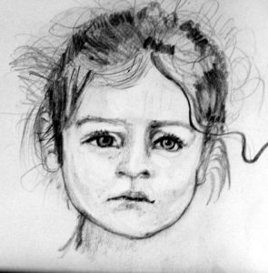 Dessin de Momaur: esquisse d'un ange