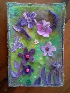 Art_textile de Laure VERGNE: Fleurs