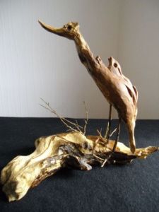 Sculpture de veronique sergent: héron