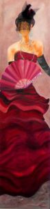 Peinture de MARTINE GREGOIRE: EVENTAIL ET PLUMES
