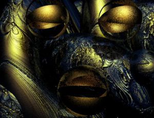 Art_numerique de lacourly: masque de métal