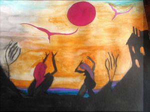 Peinture de BRIGITTE BASPEYRAS: aube 