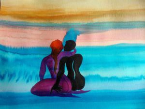 Peinture de BRIGITTE BASPEYRAS: aube 2