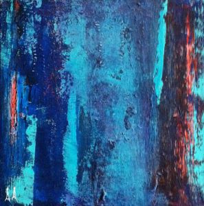 Peinture de anny aguiar: d'un bleu à l'autre