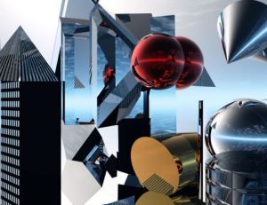 Art_numerique de lacourly: Reflet d'architecture nouvelle