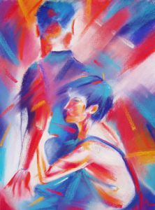 Peinture de FREDERIQUE NALPAS: Jamais sans toi ! (Danse moderne)