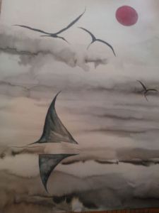 Peinture de BRIGITTE BASPEYRAS: aube 4