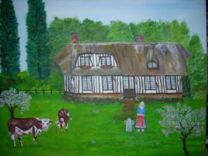 Peinture de alain FLAHOU: ma normandie