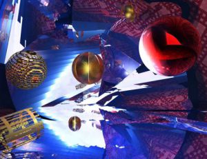 Art_numerique de lacourly: Porte ouverte dans la déchirure