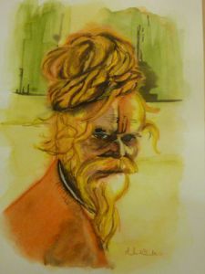 Peinture de Aurelie d'ornellas: Un regard d'inde