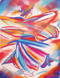 Peinture de FREDERIQUE NALPAS: L'Orientale (femme)