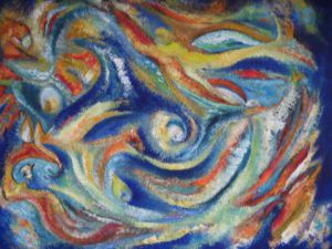 Peinture de Liliane CIMA: histoire sans fin 