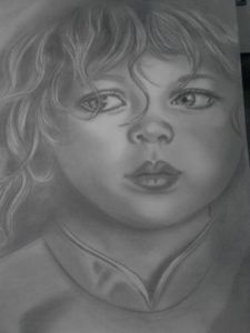 Dessin de FELINE: une enfance