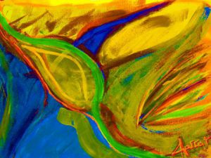 Oeuvre de serblack: LA FEUILLE