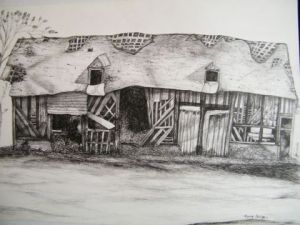 Dessin de blueberry: masure normande