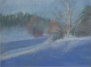 Dessin de Jacqueline DARDEL-KORMANN: Lumière hivernale 1