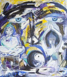 Peinture de MARIE INDIGO: Zen meditation