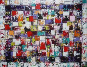 Peinture de Olivia BOA: Chessboard of enjoyments