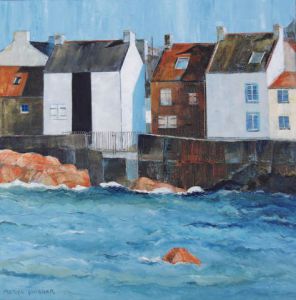 Peinture de Meryl QUIGUER: Maison amer- L'Ile de Sein n°2