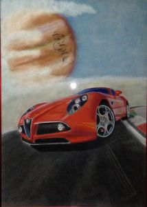 Dessin de past'elle: alfa 8c